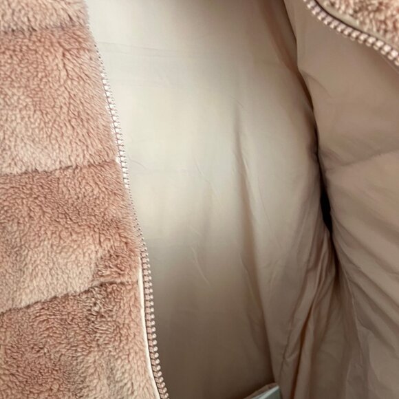 Moncler Down-Paneled Faux Fur And Wool Cardigan - Grey - Picture 10 of 12